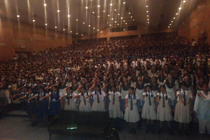 South Goa School adolescent taking oath